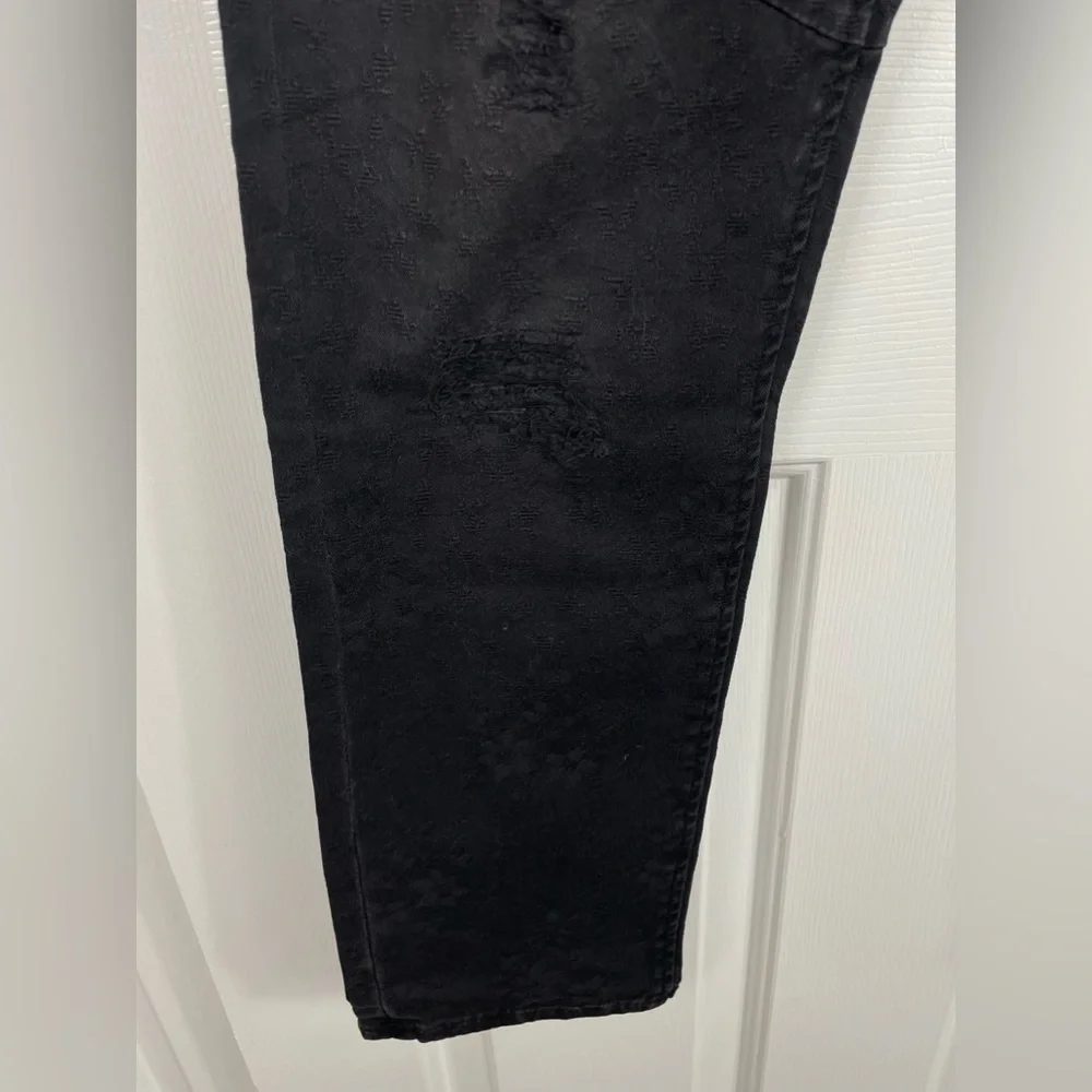 NWT $189 Maison Scotch 27 Jeans Mademoiselle Taped Leg Pants Distressed Women’s - Picture 7 of 16
